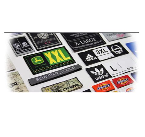 White Standard Garments Woven Labels Packaging Type Packet Heat Cut