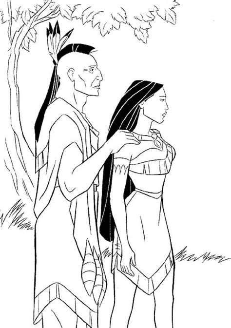 Native Spirit 18 Pocahontas Printable Coloring Pages Print Color Craft