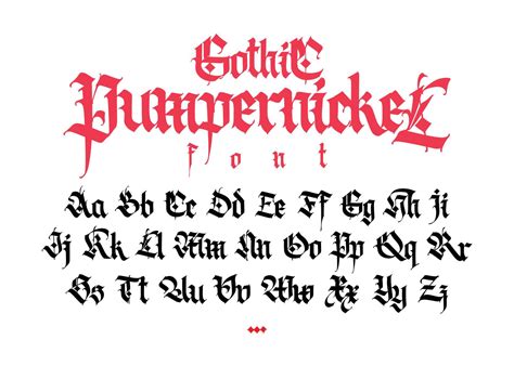 Gothic Englisches Alphabet Anzeigen Vektor Mittelalterliche