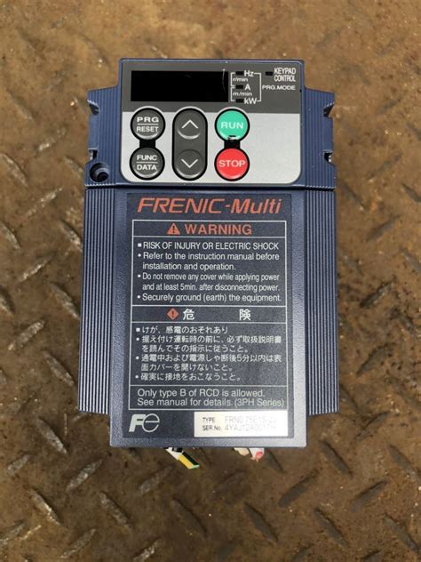 富士電機 コンパクト形インバータ Frenic Miniシリーズ 3相200v Frn075e1s 2jの落札情報詳細 ヤフオク落札価格