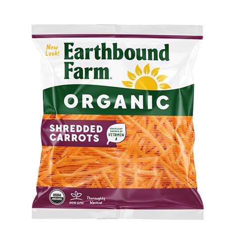 Organic Shredded Carrots Earthboundfarm