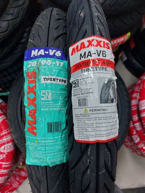 CUCI GUDANG BAN LUAR RING 17 MAXXIS MA V6 TUBETYPE 70 90 80 90