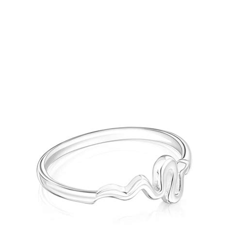 Anillo Serpiente De Plata Fragile Nature Tous