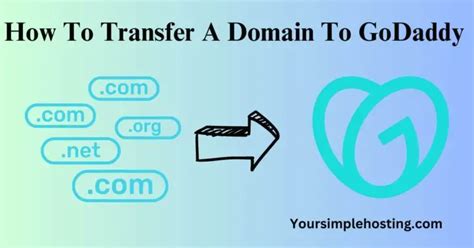 How To Transfer A Domain To GoDaddy Your Simple Hosting