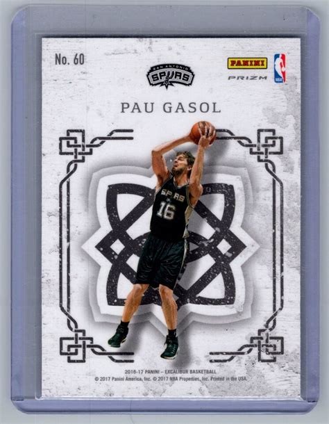 Panini Excalibur Pau Gasol Crusade Silver Ebay