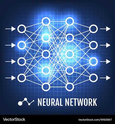 Neural Network Machine Learning Concept Royalty Free Vector