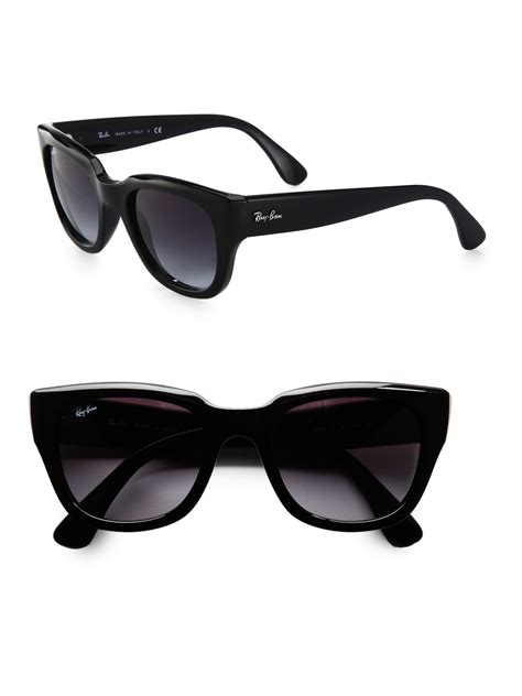 Ray Ban Cats Eye Acetate Sunglasses In Black Lyst