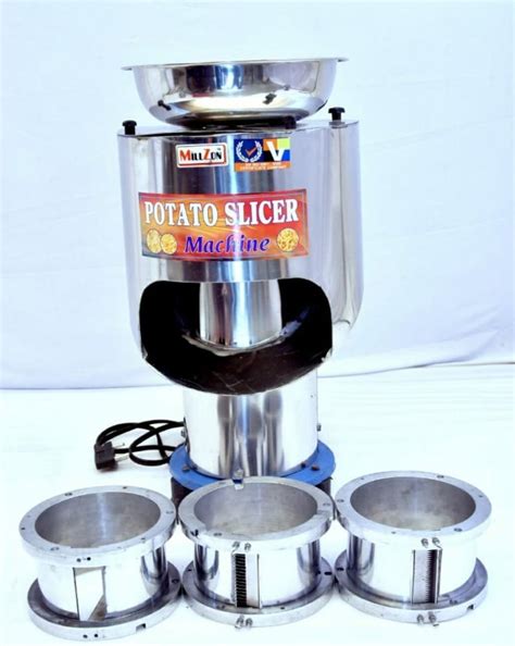 Automatic Stainless Steel Potato Slicer Potato Chips Machine 0 5 Hp