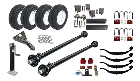 Kit Completo Para Remolque Dos Ejes 5500 Kg Tandem 12000 Lb Mercado Libre