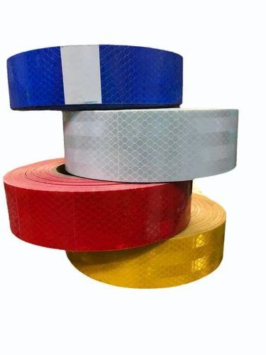 Multicolor Pet Retro Reflective Tape For Heavy Vehicle Packaging