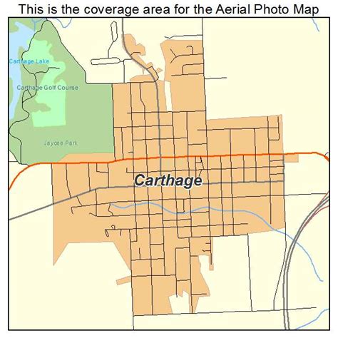 Aerial Photography Map of Carthage, IL Illinois