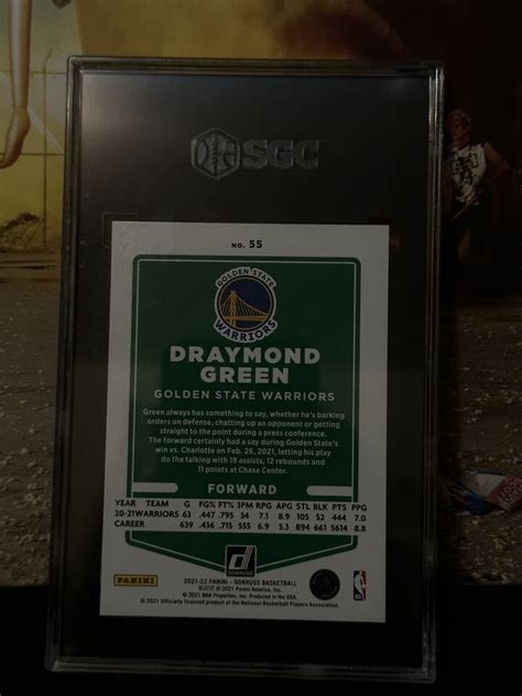 Draymond Green Donruss Holo Gold Laser Nm Mt Ebay