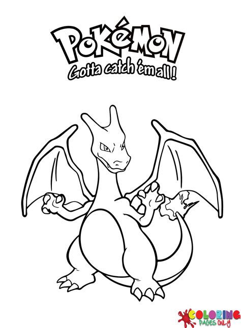 Charizard Pokemon Coloring Page Free Printable Coloring Pages