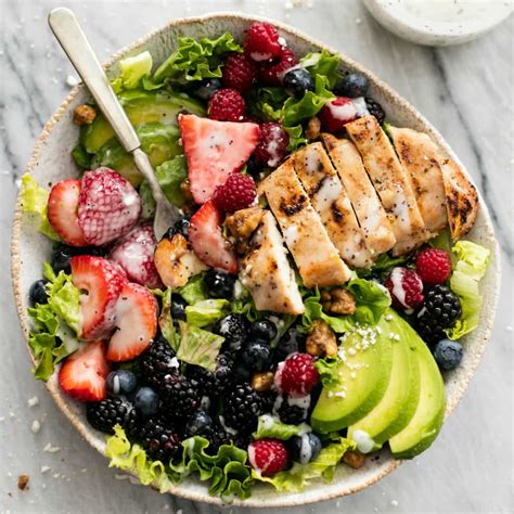 Berry Avocado Grilled Chicken Salad Real Housemoms