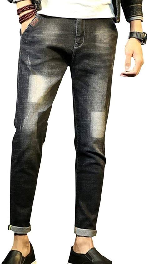 Jeans Pour Hommes Jeans Pantalons Skinny Stretch Denim Pants Hommes