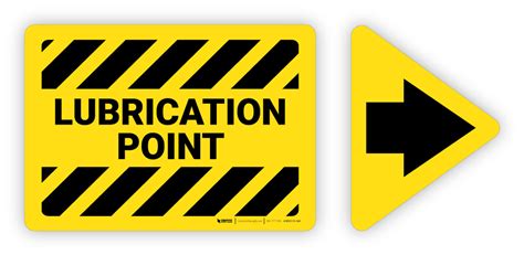 lubrication point label  arrow