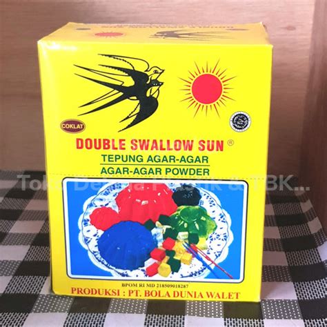 Jual Agar Agar Double Swallow Sun Sachet X G Coklat Pcs Kota