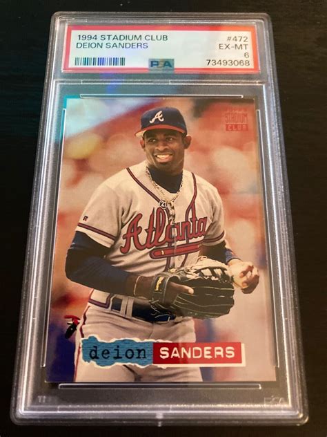 Topps Stadium Club Deion Sanders For Sale Online Ebay