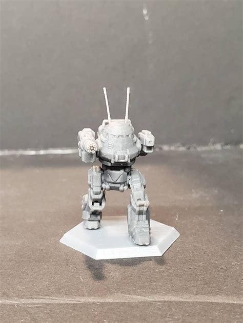 Urban Mech Urbie Urbanmech Rac Mech W Hex Base Etsy