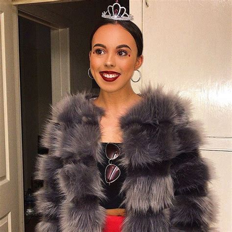 Corrieecoxx Wearing Super Soft Faux Fur Jacket In Grey