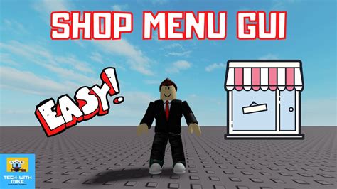 How To Make A Shop Menu Gui Updated Version Roblox Studio Tutorial