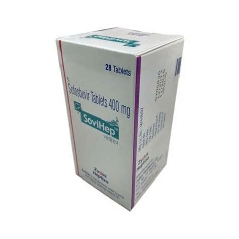 Zydus Heptiza Sofosbuvir Sovihep Mg Tablets Packaging Type Box