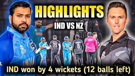 Ind Vs Nz Worldcup 2023 Highlights Ind Vs Nz Highlights Ind Vs New