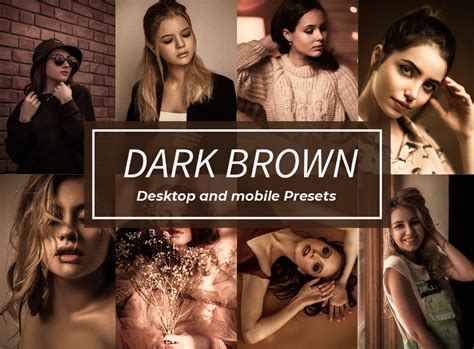 Dark Brown Lightroom Presets Graphic By Neoreborn Creative Fabrica