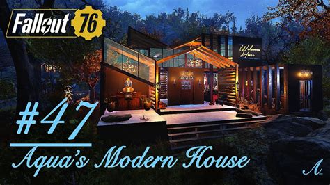 Fallout 76 Camp Build Log Cabin Modern House Camp Build Aquas