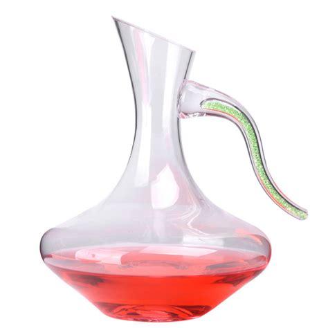 Classical Design Round Wine Decanter Hand Blown Lead Free Glass Decanter