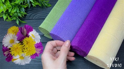 Easy Guide To Diy Crepe Paper Flower Decorations Paper Bouquet Youtube