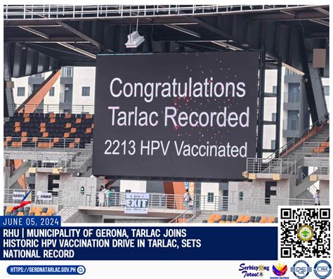 Rhu Municipality Of Gerona Tarlac Joins Historic Hpv Vaccination