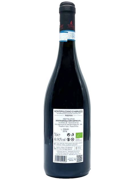 Torri Cantine Bakán Montepulciano d Abruzzo DOC Riserva BIO Castello