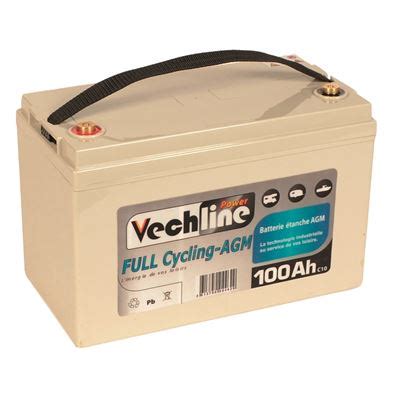 Batteria Vechline Full Cycling AGM 115 AH Euro Accessoires Italia