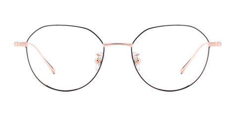 Celsius Geometric Prescription Glasses Rose Gold Womens Eyeglasses