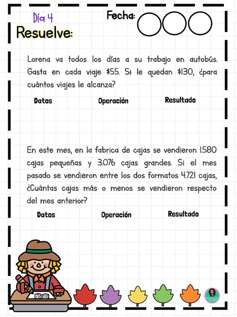 Ejercicios De Suma Y Resta Multiplicaciones Y Problemas Matem Ticos