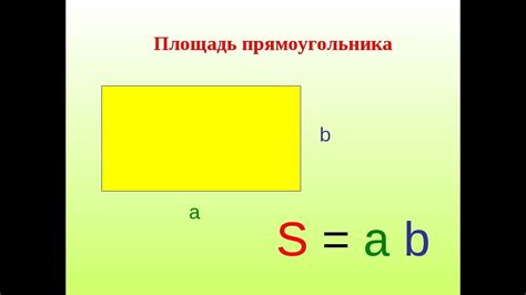 Площадь прямоугольника Площадь квадрата YouTube