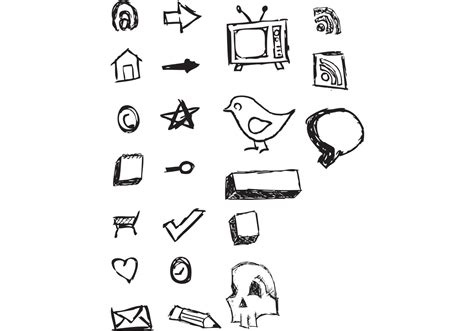 Hand Drawn Vector Icons - Download Free Vector Art, Stock Graphics & Images