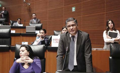 Senador Víctor Fuentes Solís Al Intervenir Desde Su Escaño Pan Senado 2022