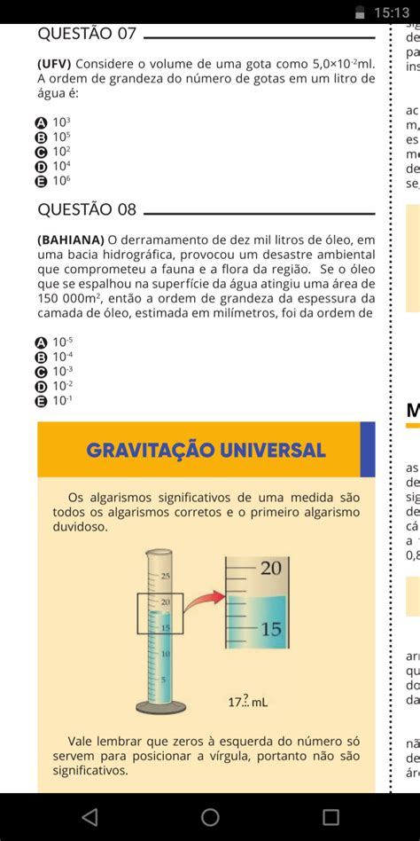 Gostaria Da Resolu O Dessa Quest O Do Material De F Sica Explica