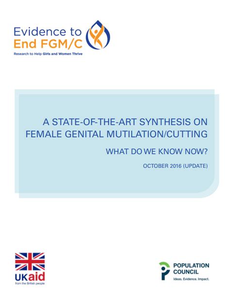 A State Of The Art Synthesis On Female Genital Mutilation Cutting What