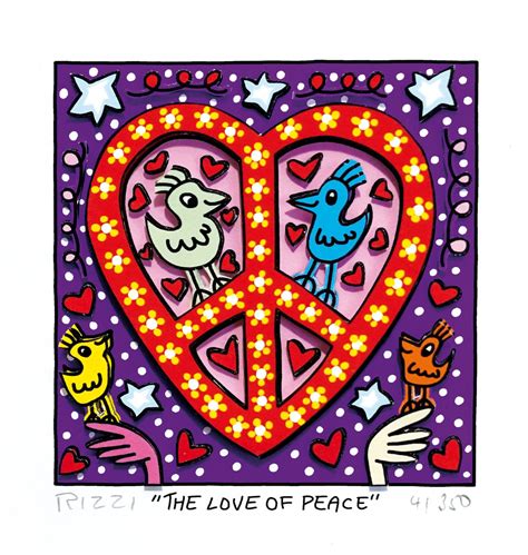 James Rizzi The Love Of Peace Original D Bild Preiswert