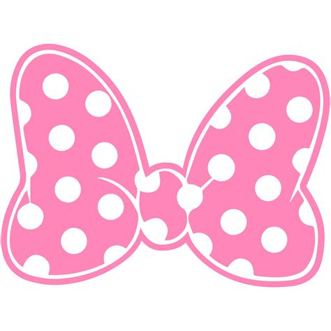 Minnie Mouse Polka Dot Bow 3 Disney Decal Sticker Vinyl Walt Land