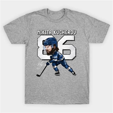 Nikita Kucherov Tampa Bay Cartoon - Nikita Kucherov - T-Shirt | TeePublic