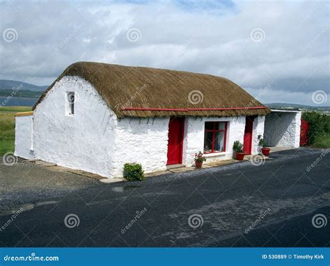 Thatched Cottage Co Donegal Ireland Stock Image Image Of Irish