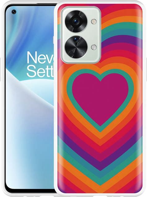 Cazy Hoesje Geschikt Voor OnePlus Nord 2T Retro Hart Bol