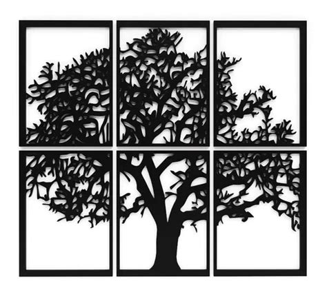 0triptico Arbol De La Vida En Madera Calada 103 X 70 Cmts Cuotas Sin