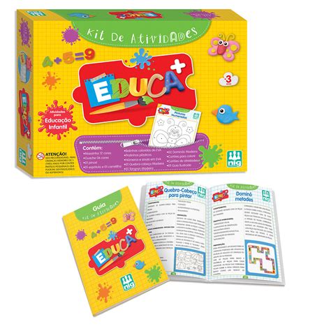 Kit De Atividades Pedag Gicas Nig Educa Infantil Divertido Tem Tem