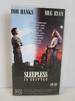 VHS VINTAGE SLEEPLESS In Seattle Meg Ryan Tom Hanks PG 1993 14