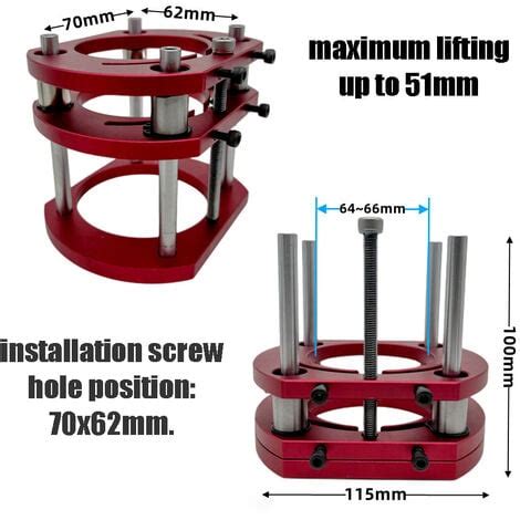 Table L Vatrice Pour Routeur En Aluminium Plateforme De Levage